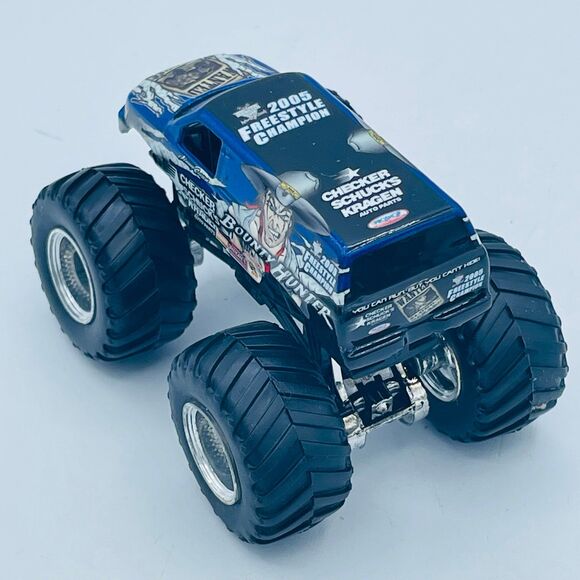 Hot Wheels Monster Jam Truck 1:64 Bounty Hunter Checker Shuck's Kragen 2006 - Picture 4 of 7